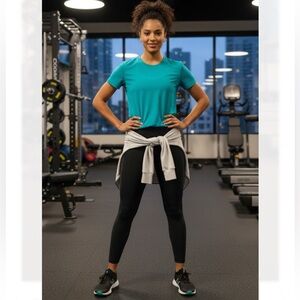 New Vuori Women’s All The Feels  Leggings Short Black Size Small VW4018-S #Gym